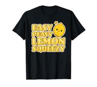 Easy Peasy Citron Squeezy Adorable Jeu de Mots Kawaii Citron T-Shirt Graphique avec Valeur