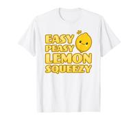 Easy Peasy Citron Squeezy Adorable Jeu de Mots Kawaii Citron T-Shirt Graphique avec Valeur