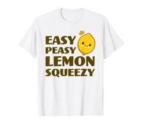 Easy Peasy Citron Squeezy Adorable Jeu de Mots Kawaii Citron T-Shirt Graphique avec Valeur