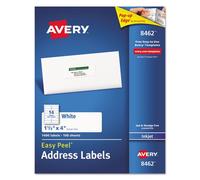 Easy Peel Lot de 1400 étiquettes pour adresse postale à jet d'encre Blanc 1 1/3 x 4