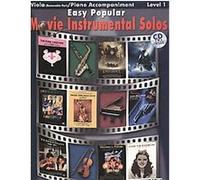 Solos instrumentaux faciles de films populaires pour alto et piano – Niveau 1 – Recueil + CD