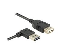 DeLock Rallonge de câble USB 85177 – USB A mâle vers USB A femelle 2.0 50 cm angle réversible Noir