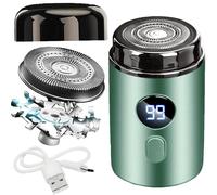 Easy Rasoir Trim 2.0, 2025 Portable Mini Electric Shaver, Pro Rasoir Save Edge Rasoir, Waterproof Electric Razor, Rasoir Électrique Rechargeable par USB,pour la Maison,les Voyages,le Bureau (Vert)