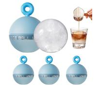Easy Release Silicone Ice Sphere Mold Set for Cold Drinks and Parties