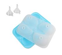 Easy Releases Moules en silicone à 4 cavités réalistes en forme de mangues pour gâteaux, chocolats, mousses - Outil de cuisson professionnel anti-adhésif