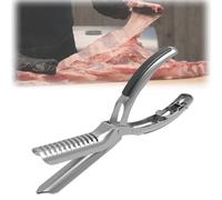 Easy Rib Prep Pro, Outil de Retrait de Membrane de Côtes en Acier Inoxydable, Outil de Préparation de Côtes pour Barbecues Pit Grills, Outil de Retrait de Peau de Côtes(1PCS)