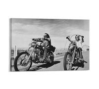 Easy Rider Poster de film culte classique (14) - Impression sur toile - Décoration d'intérieur moderne - 60 x 90 cm