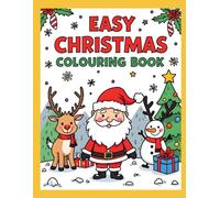 Easy Santa-Christmas Colouring Book 2