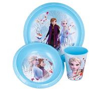 Easy Set 3 PIÈCES (Plat Facile ET Bol, Tasse Facile 260 ML) Frozen II Blue Forest