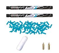 EASY SHOOTER Lanceur réutilisable avec Recharge 2 Tirs Canon Confetti Rectangle Longueur 60-80 cm Hauteur 10-12 m pour Easyshooter (Bleu Turquoise)