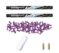 EASY SHOOTER Lanceur réutilisable avec Recharge 2 Tirs Canon Confetti Rectangle Longueur 60-80 cm Hauteur 10-12 m pour Easyshooter (Violet)