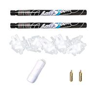EASY SHOOTER Lanceur réutilisable avec Recharge 2 Tirs Canon Confetti Rectangle Longueur 60-80 cm Hauteur 10-12 m pour Easyshooter (Blanc Flash)