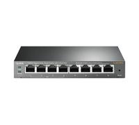 TP-Link TL-SG108PE Géré L2 Gigabit Ethernet (10/100/1000) Connexion Ethernet, supportant l'alimentation via ce port (PoE) Noir