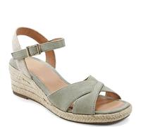 Easy Spirit Sandales espadrilles compensées Shandra pour femme, Céladon, 38 EU