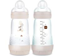 Easy Start Anti-Colic Baby Bottle,260 Ml,With Innovative Bottom Valve For Colic,With Teat Size 1,From Birth,Plain Mix