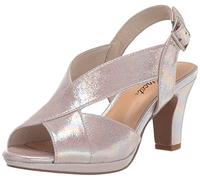 Easy Street Femme Christy Sandale à Talon, Naturellement irisé, 42.5 EU Large