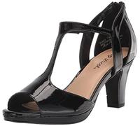 Easy Street Femme Flash Heeled Sandal Talon, Noir Verni, 41 EU Large