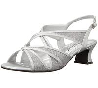 Easy Street Femme Tristen Slingback Sandal Talon, Paillettes argentées, 38 EU