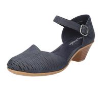 Easy Street Sandales à talons Justina pour femme, bleu marine, pointure 5,5