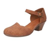 Easy Street Sandales à talons Justina pour femme, havane, pointure 6 XL
