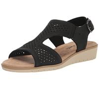 Easy Street Sandales compensées Alba pour femme, noir, 42 EU