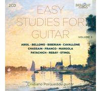 EASY STUDIES FOR GUITAR VOL.3 - PORQUEDDU,CRISTIANO 2 CD NEUF VARIOUS