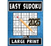 Easy Sudoku Vol. 1 by Cece Franklin: Large Print Easy Sudoku Puzzle Book for Adults, Seniors, and Teens