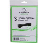 Easy Sushi Films de rechange – Sachet de 3 films pour kit de préparation makis et roulés
