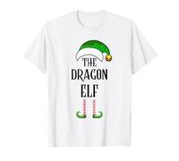 Easy The Dragon Elfe Costume de Noël Famille Groupe Noël T-Shirt