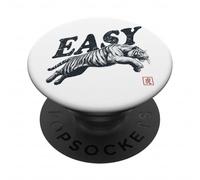 Easy Tiger - Art Vintage Indien, Indien, bohème PopSockets PopGrip Adhésif