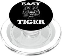 Easy Tiger Big Cat Funny Tiger Lover Easy Tiger PopSockets PopGrip pour MagSafe