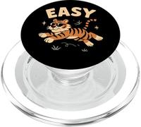 Easy Tiger Big Cat Funny Tiger Lover Easy Tiger PopSockets PopGrip pour MagSafe
