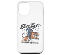 Easy Tiger, Cowboy Amusant, chevauchant Un Tigre, Western rétro Coque pour iPhone 12/12 Pro