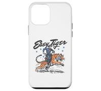 Easy Tiger, Cowboy Amusant, chevauchant Un Tigre, Western rétro Coque pour iPhone 12 Mini