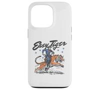 Easy Tiger, Cowboy Amusant, chevauchant Un Tigre, Western rétro Coque pour iPhone 13 Pro