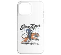 Easy Tiger, Cowboy Amusant, chevauchant Un Tigre, Western rétro Coque pour iPhone 16 Pro Max