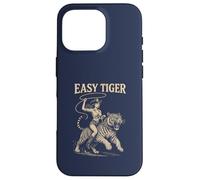 Easy Tiger - Cowgirl équitation en Toute Confiance avec Une Corde Coque pour iPhone 16 Pro