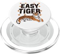 Easy Tiger Motif chat sauvage décontracté PopSockets PopGrip pour MagSafe