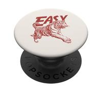 Easy Tiger. Retro Graphic PopSockets PopGrip Adhésif