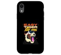Easy Tiger Stay Cool (Relax Statement & Graphique Gamer des années 80) Coque pour iPhone XR