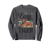 Easy Tiger Wildlife Calm Scène détaillée Sweatshirt