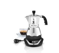 Easy Timer Electric Coffee Maker for 6 Cups - Aluminium in Black/Grey