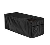 Easy-topbuy Housse pour Rangement, Housse Protection pour Banc Boîte Rangement, Housse Imperméable Couverture pour Caisse Stockage Jardin/Malle Rangement 123x62x55cm