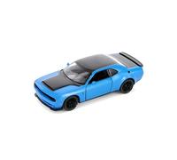 Easy Toys Modèle de voiture compatible avec 2023 Dodge Challenger SRT Demon 170 - Voiture jouet à échelle avec portes ouvertes - Modélisme automobile (Azurre)