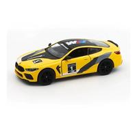Easy Toys Modèle de Voiture Compatible avec BMW M8 Gara. Voiture Jouet à l’échelle avec Portes Qui s’ouvrent. Modélisation Automobile. (m8 Jaune)