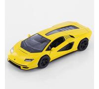 Easy Toys Modèle de Voiture Compatible avec Lamborghini Countach LPI 800. Voiture Jouet à l'échelle avec Portes ouvrantes. Modélisation Automobile. (Jaune)