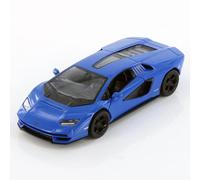 Easy Toys Modèle de Voiture Compatible avec Lamborghini Countach LPI 800. Voiture Jouet à l'échelle avec Portes ouvrantes. Modélisation Automobile. (Bleu)