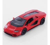 Easy Toys Modèle de Voiture Compatible avec Lamborghini Countach LPI 800. Voiture Jouet à l'échelle avec Portes ouvrantes. Modélisation Automobile. (Rouge)