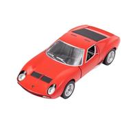 Easy Toys Modèle de Voiture Compatible avec Lamborghini Miura P400 SV - Voiture Jouet à l’échelle avec Portes Qui s’ouvrent - Modélisation Automobile (Rouge)