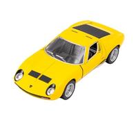 Easy Toys Modèle de Voiture Compatible avec Lamborghini Miura P400 SV. Voiture Jouet à l’échelle avec Portes Qui s’ouvrent. Modélisation Automobile. (Jaune)